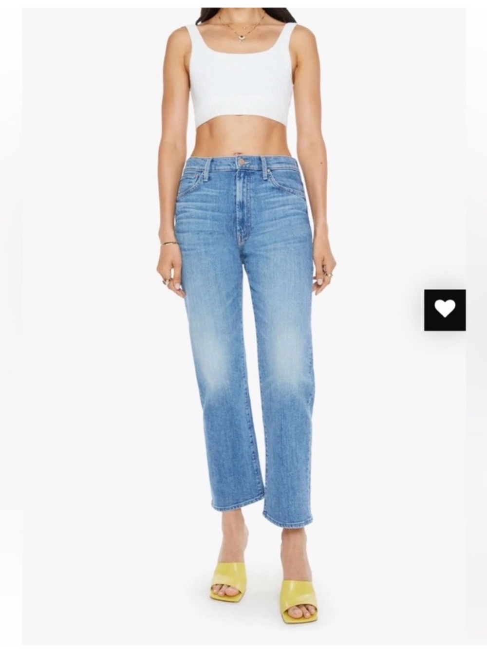 MOTHER The Ditcher Zip Crop Jeans in Boogie Down | 24